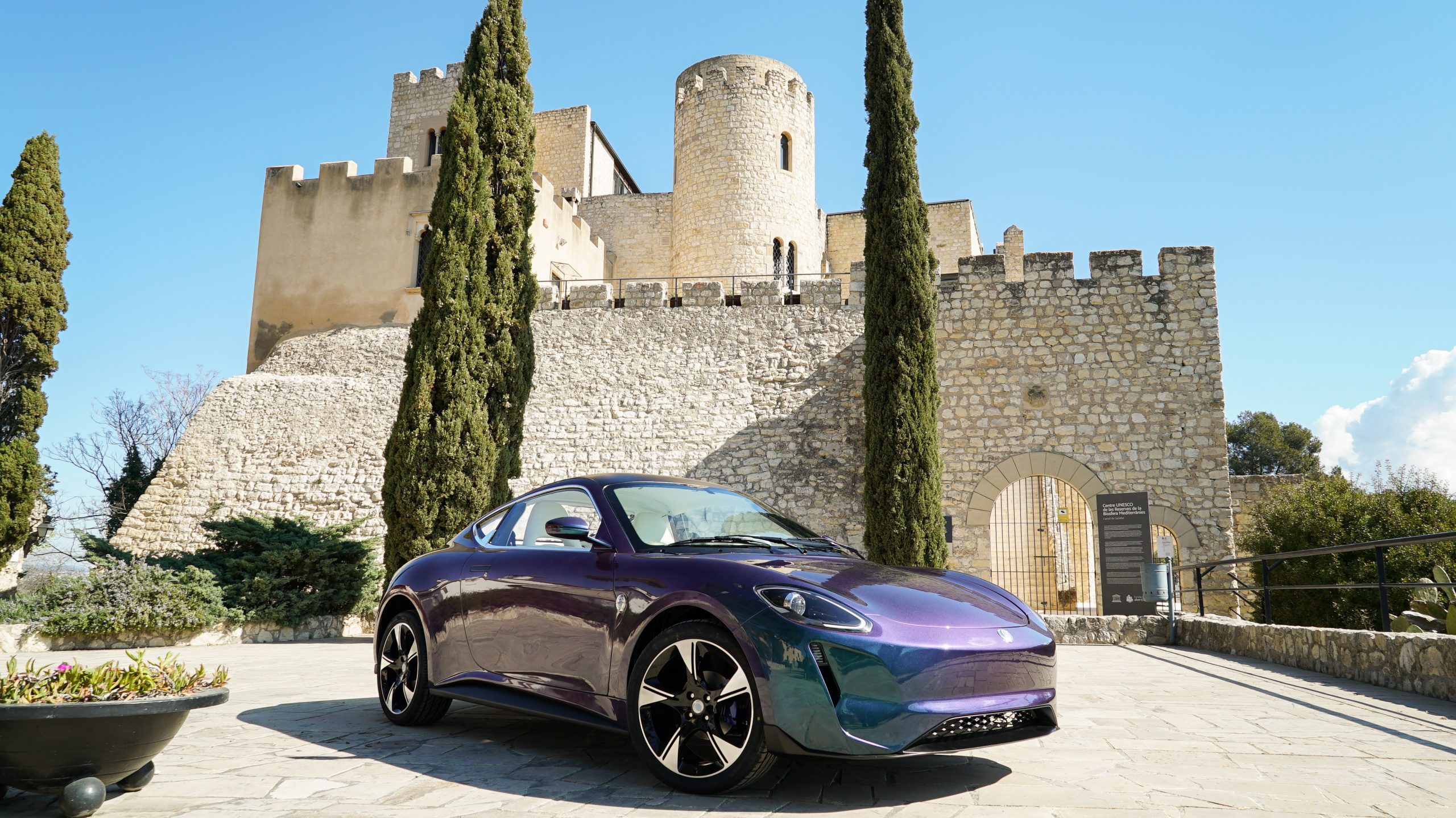 Zedriv GT3 in Barcelona landmark Castle of Castellet
